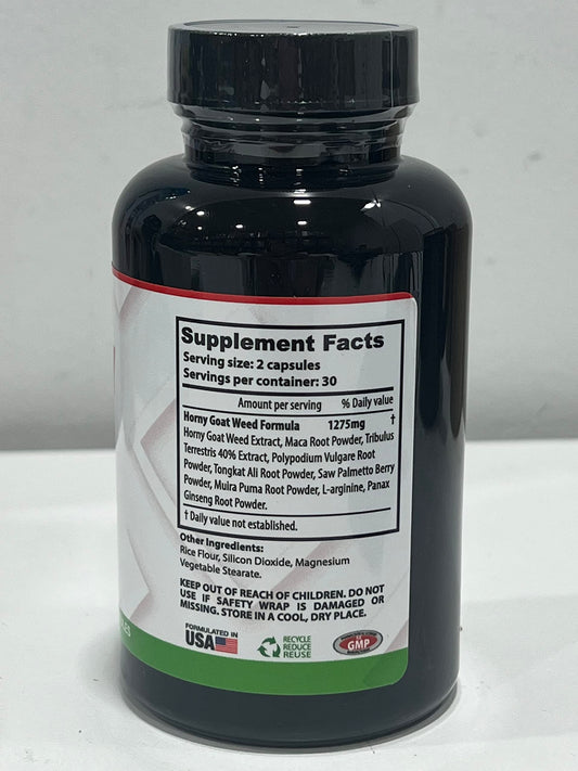 Horny Goat Weed Complex – 7 Powerful Natural Ingredients for Stamina, Energy & Vitality
